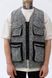 Різнокольоровий твідовий жилет оверсайз Bravery vest 131406 Ivory & Multicolor фото 9