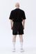 Чорні шорти-бермуди унісекс Rebel Shorts зі зйомною баскою-спідницею 131408 Black фото 8