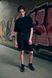 Чорні шорти-бермуди унісекс Rebel Shorts зі зйомною баскою-спідницею 131408 Black фото 4