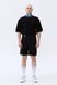 Чорні шорти-бермуди унісекс Rebel Shorts зі зйомною баскою-спідницею 131408 Black фото 7