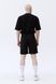Чорні шорти-бермуди унісекс Rebel Shorts зі зйомною баскою-спідницею 131408 Black фото 3