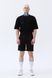 Чорні шорти-бермуди унісекс Rebel Shorts зі зйомною баскою-спідницею 131408 Black фото 2