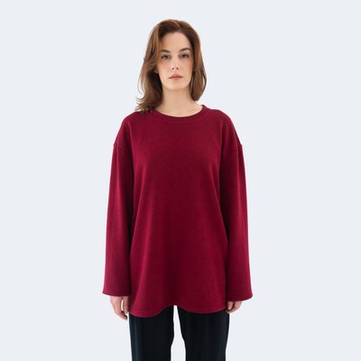 Starlight sweatshirt with high-quality Ruby Stone rhinestones, Red, One Size ( S-M-L)