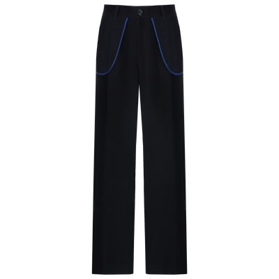 Чорні подовжені штани Courage Trousers із зовнішніми декоративними кишенями 131403 Black & Blue фото