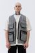 Multicolored oversized tweed vest Bravery vest, Gray, XS