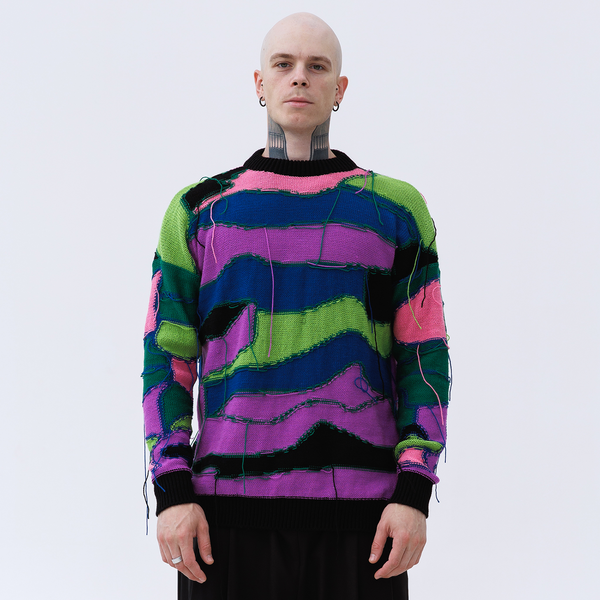 Яскравий светр унісекс Creativity Sweater 131422 Multicolor фото