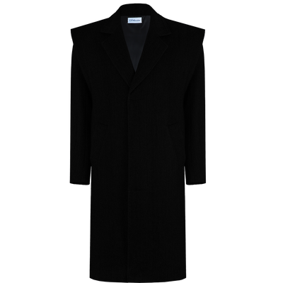 Structured shoulder Crush Coat, Black, M